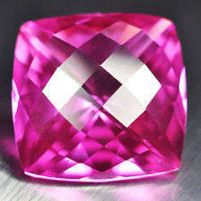 **Beautiful NATURAL Pink Topaz** Cushion Cut 3.66ct!