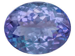 SPECTACULAR NATURAL TANZANITE OVAL CUT - 1.65CT