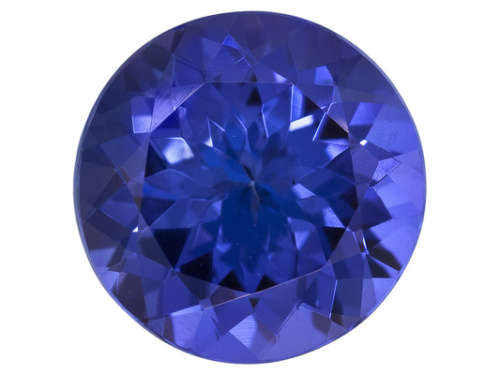 0.77ct AAA+ STUNNING TANZANITE  BLUISH / VIOLET  100% NATURAL ROUND SHAPE!