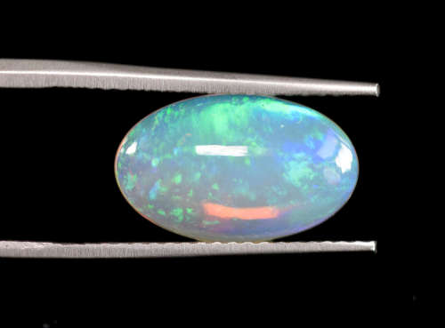 1.84ct MESMERIZING ETHIOPIAN WHITE OPAL OVAL SHAPE CABOCHON
