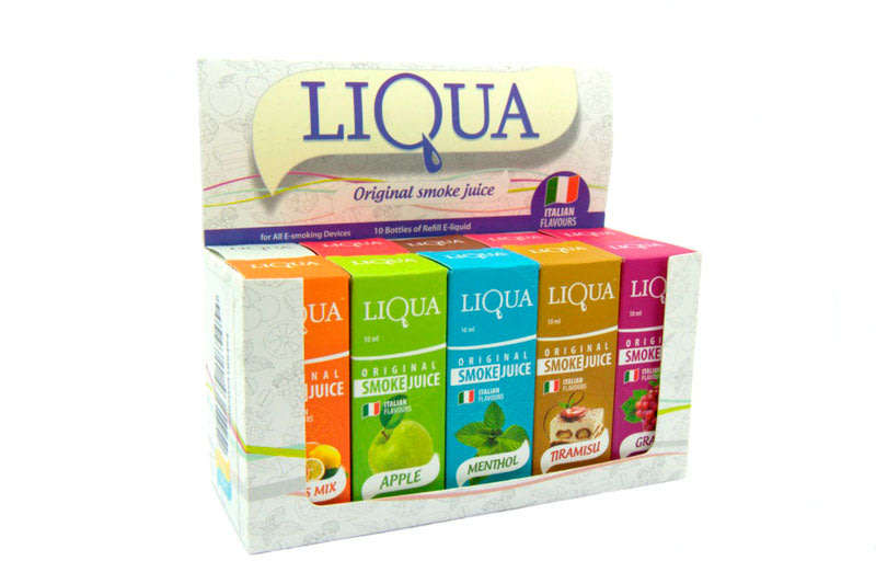 Liqua Electronic Cigarette Smoke Juice 10ml (10pack) Juice/Smoke Juice