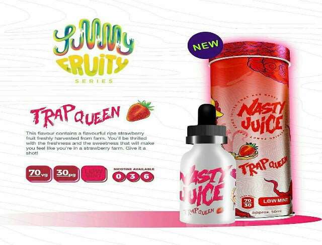 Nasty Juice E-liquid/Vape Juice/Smoke Juice 50ml 3mg (Trap Queen)