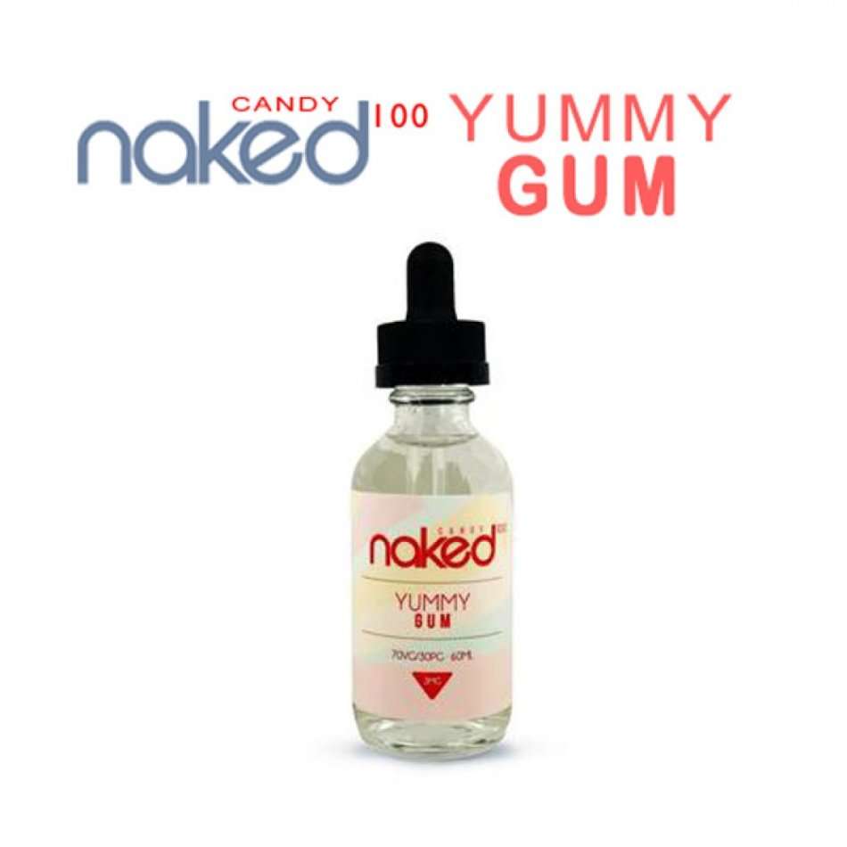 Naked 100 - Yummy Gum - E-liquid/Vape Juice/Smoke Juice 60ml 3mg