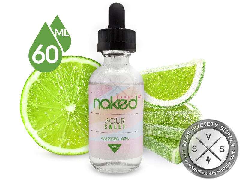 Naked 100 - Sour Sweet - E-liquid/Vape Juice/Smoke Juice 60ml 3mg