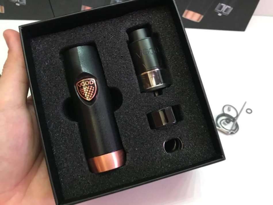 VGOD Elite Style Mechanical Mech Mod + VGOD Tricktank Pro RDTA RBA Kit / Vaporizer / Vape