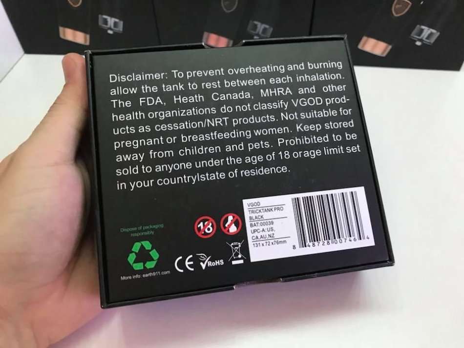 VGOD Elite Style Mechanical Mech Mod + VGOD Tricktank Pro RDTA RBA Kit / Vaporizer / Vape