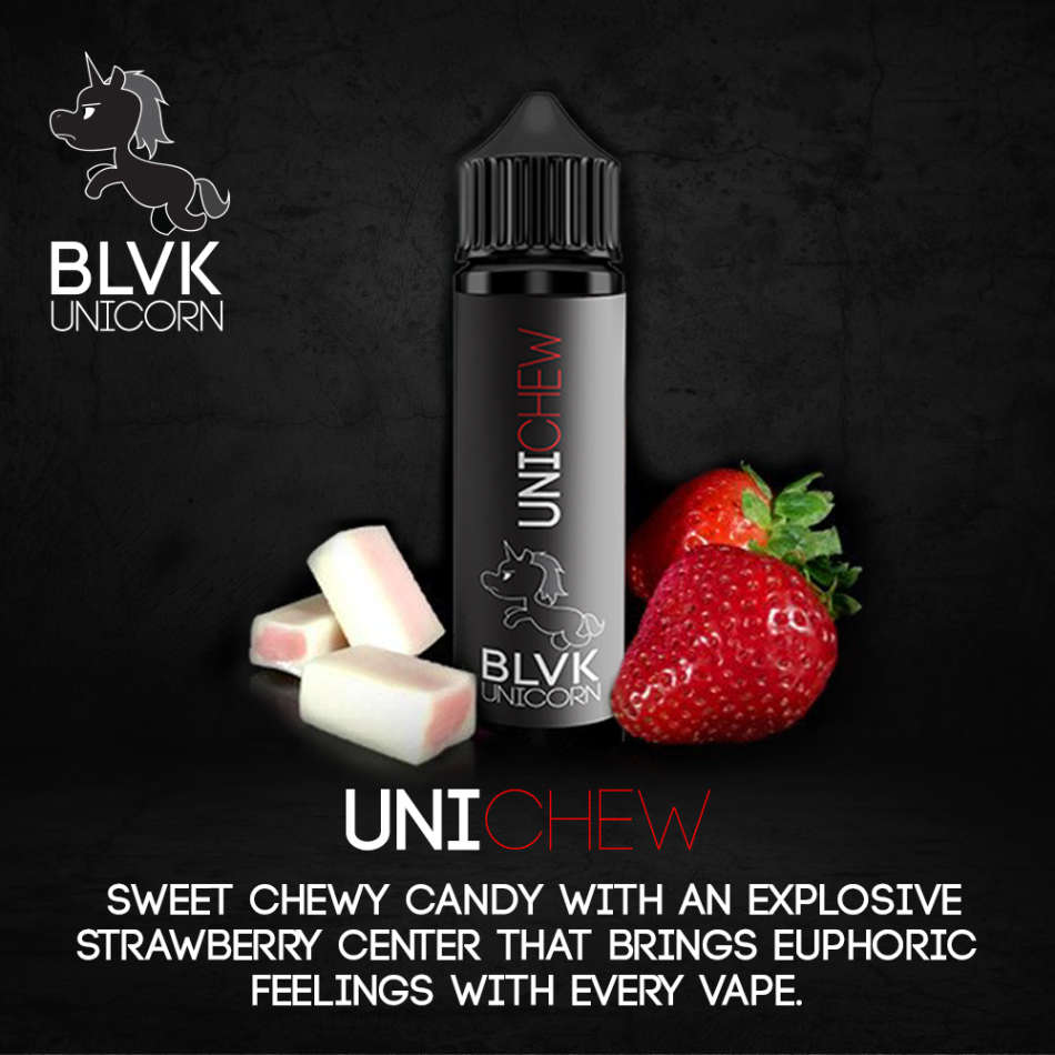 BLVK Unicorn Ejuice 60ml- UniCHEW Eliquid - E-liquid/Vape Juice/Smoke Juice 60ml 3mg