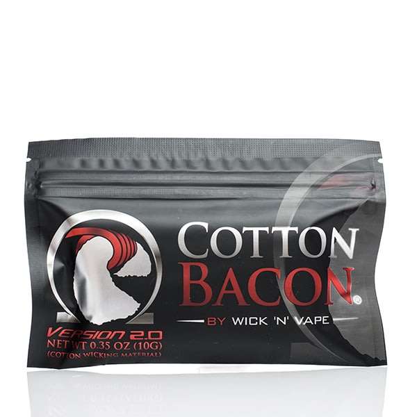 ORGANIC COTTON BACON V2 BY WICK 'N' VAPE (10 PIECES) RDTA RBA RTA E Cigarette Mech Mod Coil