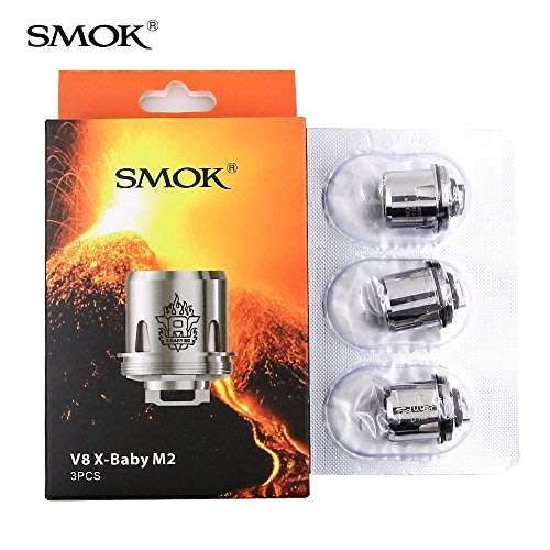 SMOK TFV8 Tank X-BABY M2 0.25 ohm COILS DUAL COIL CORE 1 PCS Atomizer  X8 Stick Replacement Head