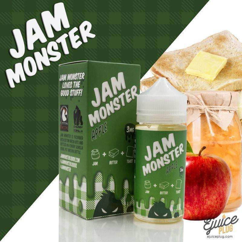 Apple 100ml by Jam Monster Eliquids 3mg E-liquid / Vape Juice/ Smoke Juice 100ml 3mg
