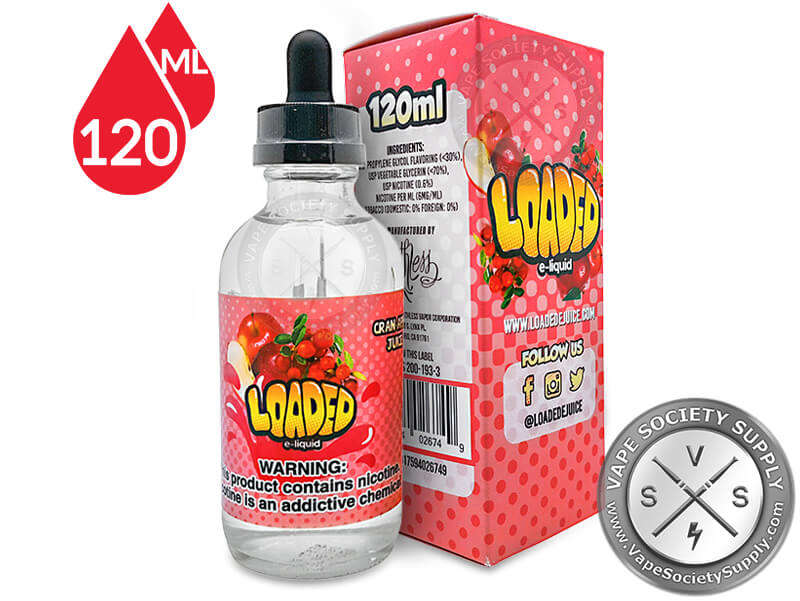 Cran Apple Juice by Loaded 120ml E-Liquid /Vape Juice/Smoke Juice  3mg