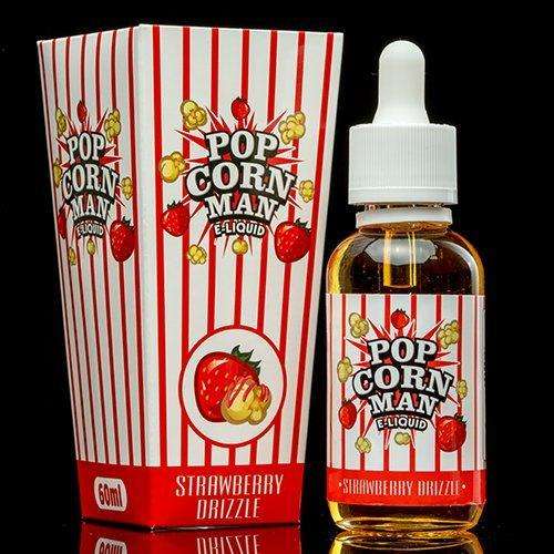 STRAWBERRY DRIZZLE BY POPCORN MAN E-LIQUID 60ml /Vape Juice/Smoke Juice 3mg