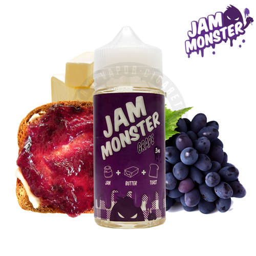 Grape 100ml by Jam Monster Eliquids 3mg E-liquid / Vape Juice/ Smoke Juice 100ml 3mg