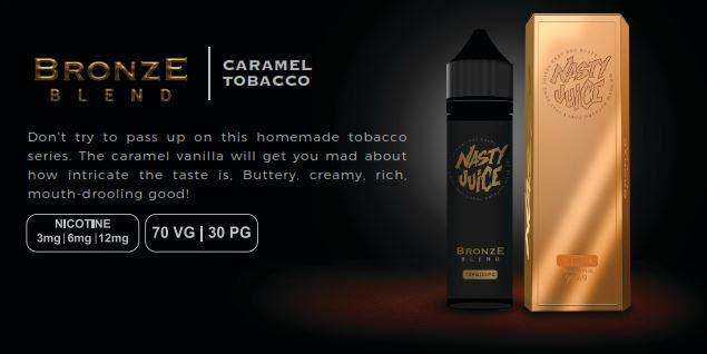 Nasty Juice Tobacco Series - Bronze Blend- E-liquid/Vape Juice/Smoke Juice 60ml 3mg