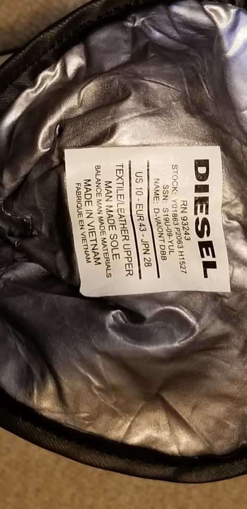 DIESEL D-VAIONT DBB MENS HYBRID HEAVY DUTY STOMPER BOOTS