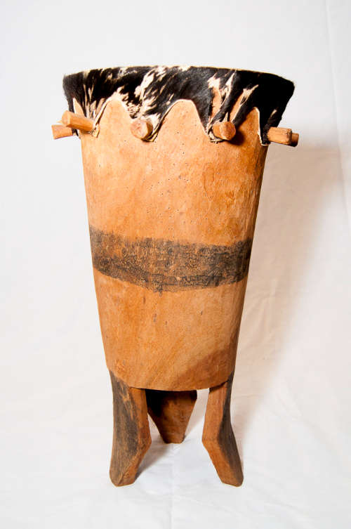 Unique Hide and Wooden African Percussion Instrument