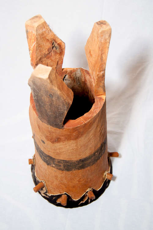 Unique Hide and Wooden African Percussion Instrument