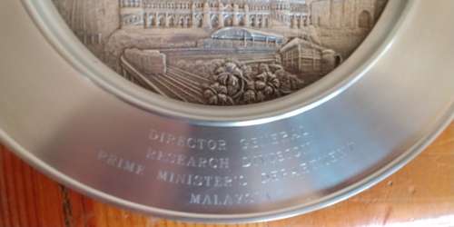 Unique Plaque presented to Ronnie Kasrils