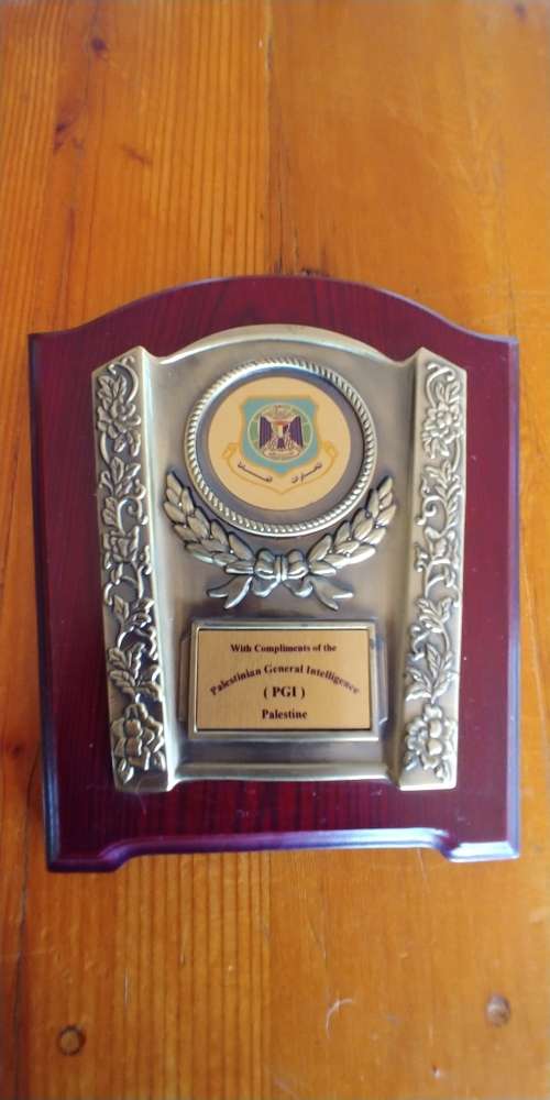 Unique Plaque presented to Ronnie Kasrils