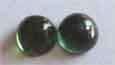 2 pieces 4.00mm round- Cab.  cut  Tourmalines , T. W. 0.60cts