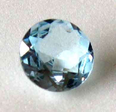6.00 mm Round facet cut Sky Blue Topaz 0.98 ct