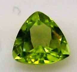 6.00 mm Trillion Peridot 0.69ct.