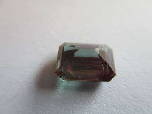 6.00 x 4.00mm Emerald cut Russian Hydrothermal Alexandrine 0.65ct.