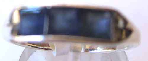 925 Sterling Silver and Genuine Blue Sapphires Ring