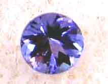 3.50 mm round cut tanzanite .13 ct