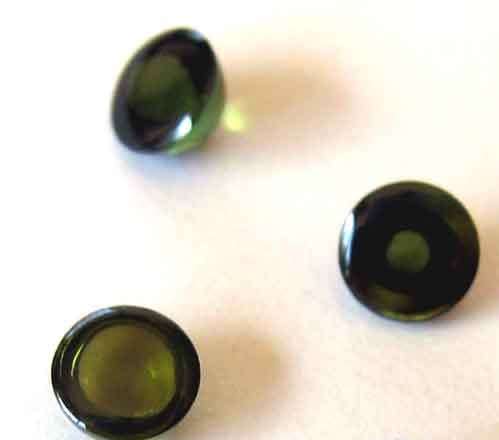 3 Pieces 5.00mm Round Tourmaline T. W. 1.50 ct