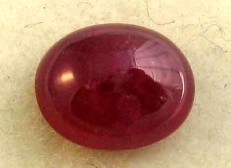 8.00 x 6.00 mm Oval Cabochon cut Ruby 1.59 ct