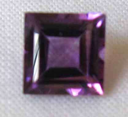5.70 x 5.70 mm Square cut Amethyst 0.75 ct.