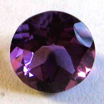 Genuine 8.00 mm Round -faceted cut  Amethyst 1.81 cts.