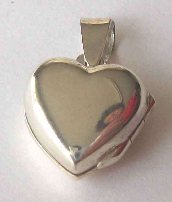 925- Sterling Silver, " Heart " Locket Pendant