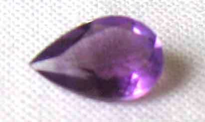 6.00 x 4.00 mm pear cut Amethyst .28ct