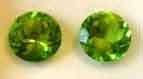 1 Lot 2 Pieces of 5.00 mm Round cut Peridot s  T. W. 1.09 ct.