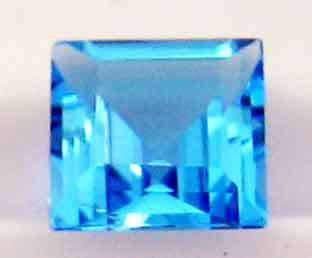 8.00 X 8.00 MM SQUARE CUT , BLUE TOPAZ 3.03 CT.