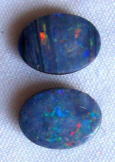 1 lot 2 pieces 8.00 x 6.00mmDoublet-  Opal s, T. W. 1.54ct.s