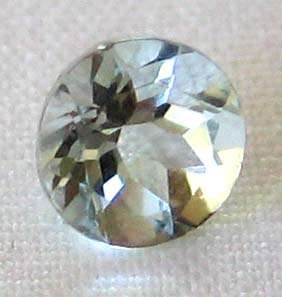 5.00 mm Round- faceted  cut Aquamarine  0.50 cts