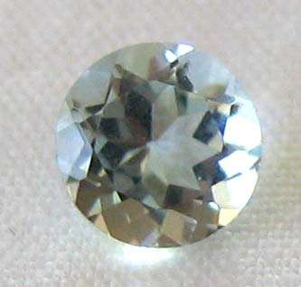5.00 mm Round- faceted  cut Aquamarine  0.51cts