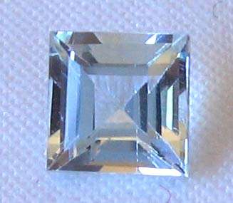 5.00 x 5.00 mm square cut  Aquamarine  0.63 ct.