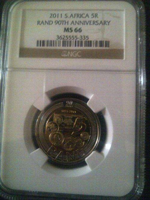 2011 S. Africa R5 90th Anniversary - MS 66