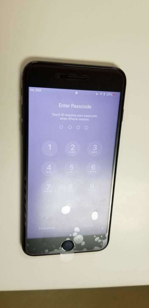 Apple iPhone 7 Plus, 128gb, Matte Black + Cover