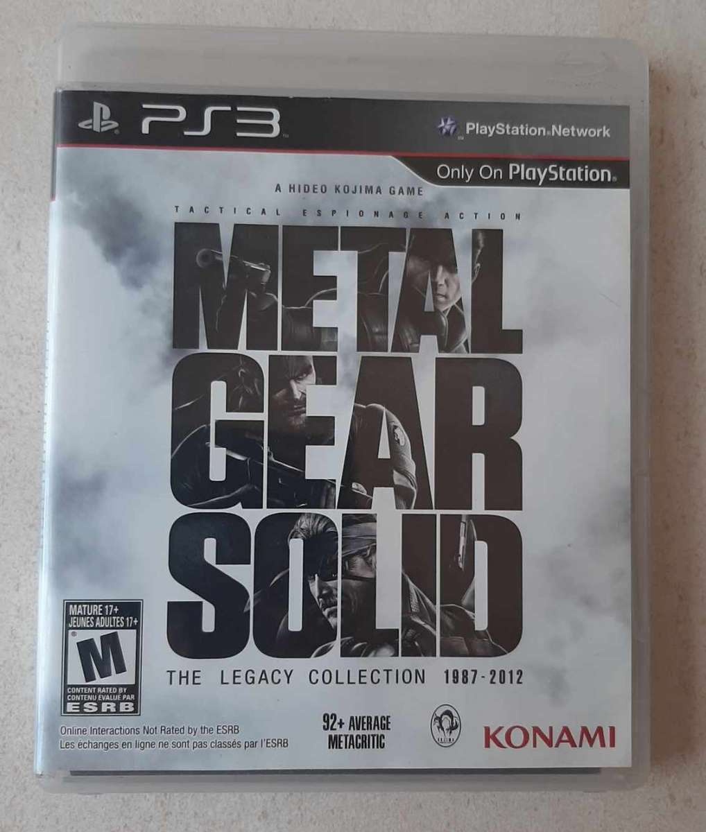 Metal Gear Solid Legacy Collection Ps3 Complete