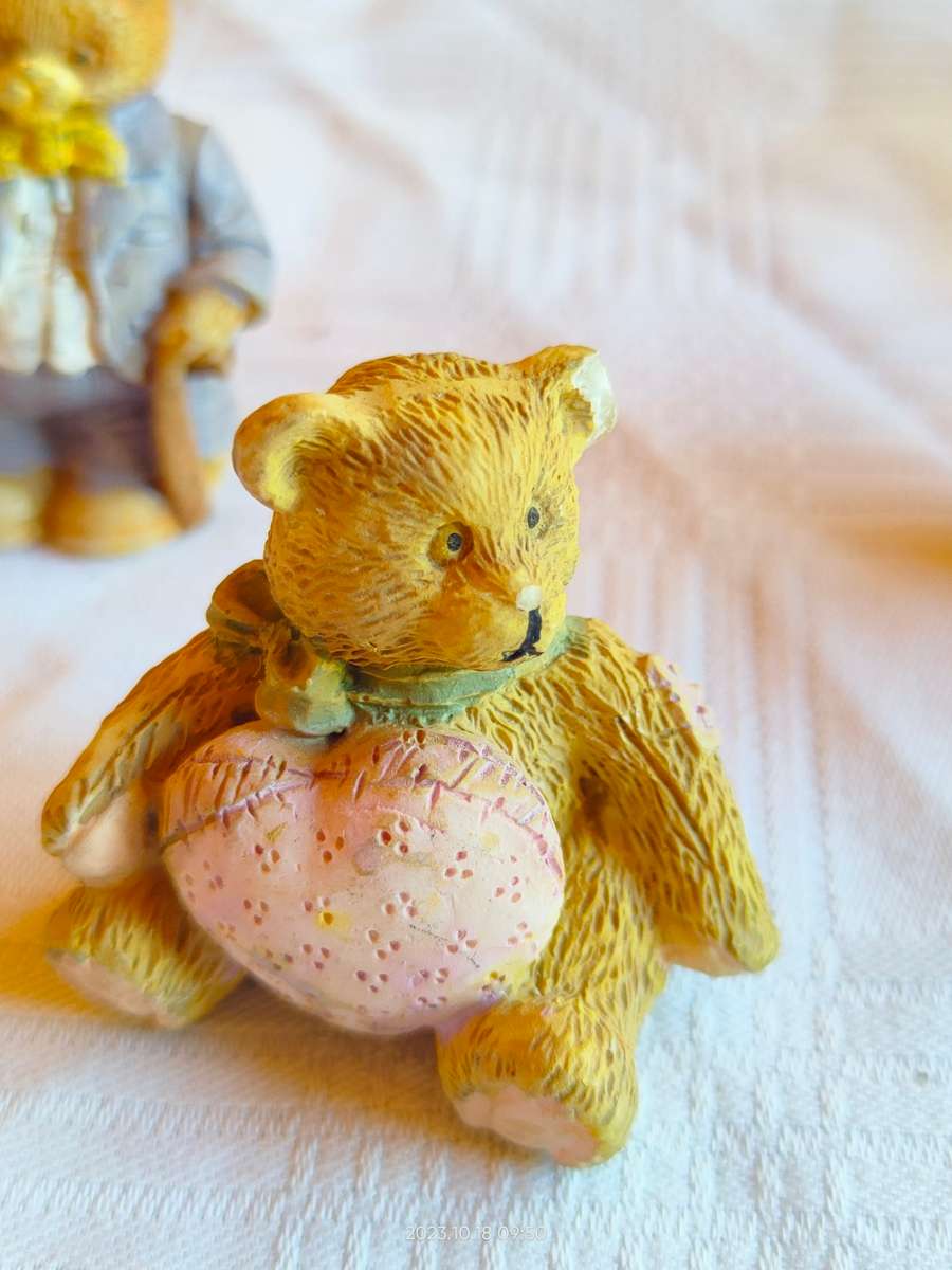 Adorable collection of mini bear figurines - perfect for printers tray