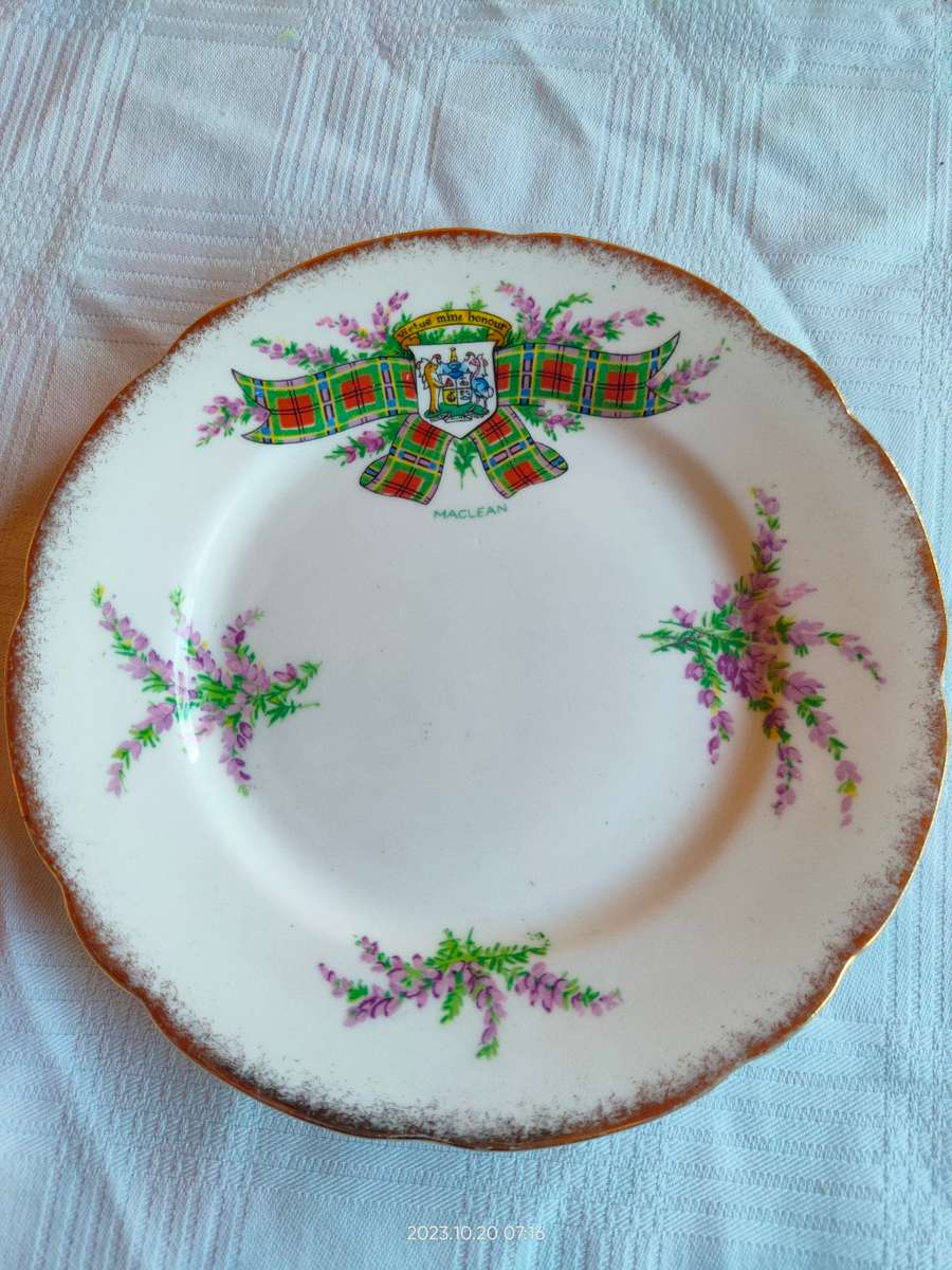 Vintage Royal Stafford Maclean side plate - Tartan series - replacement item