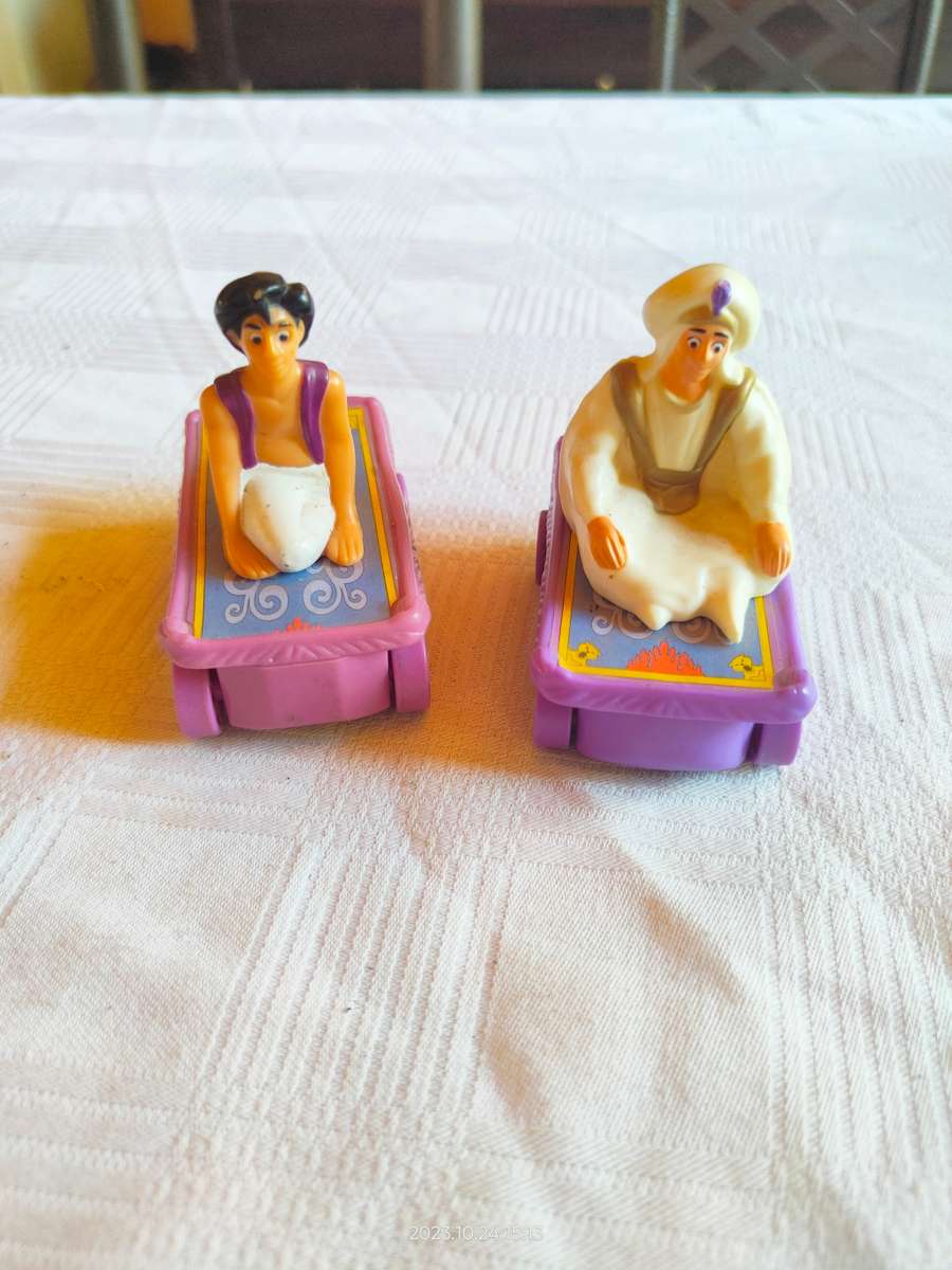 Two vintage Alladin McDonald`s toys
