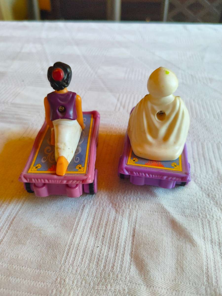 Two vintage Alladin McDonald`s toys