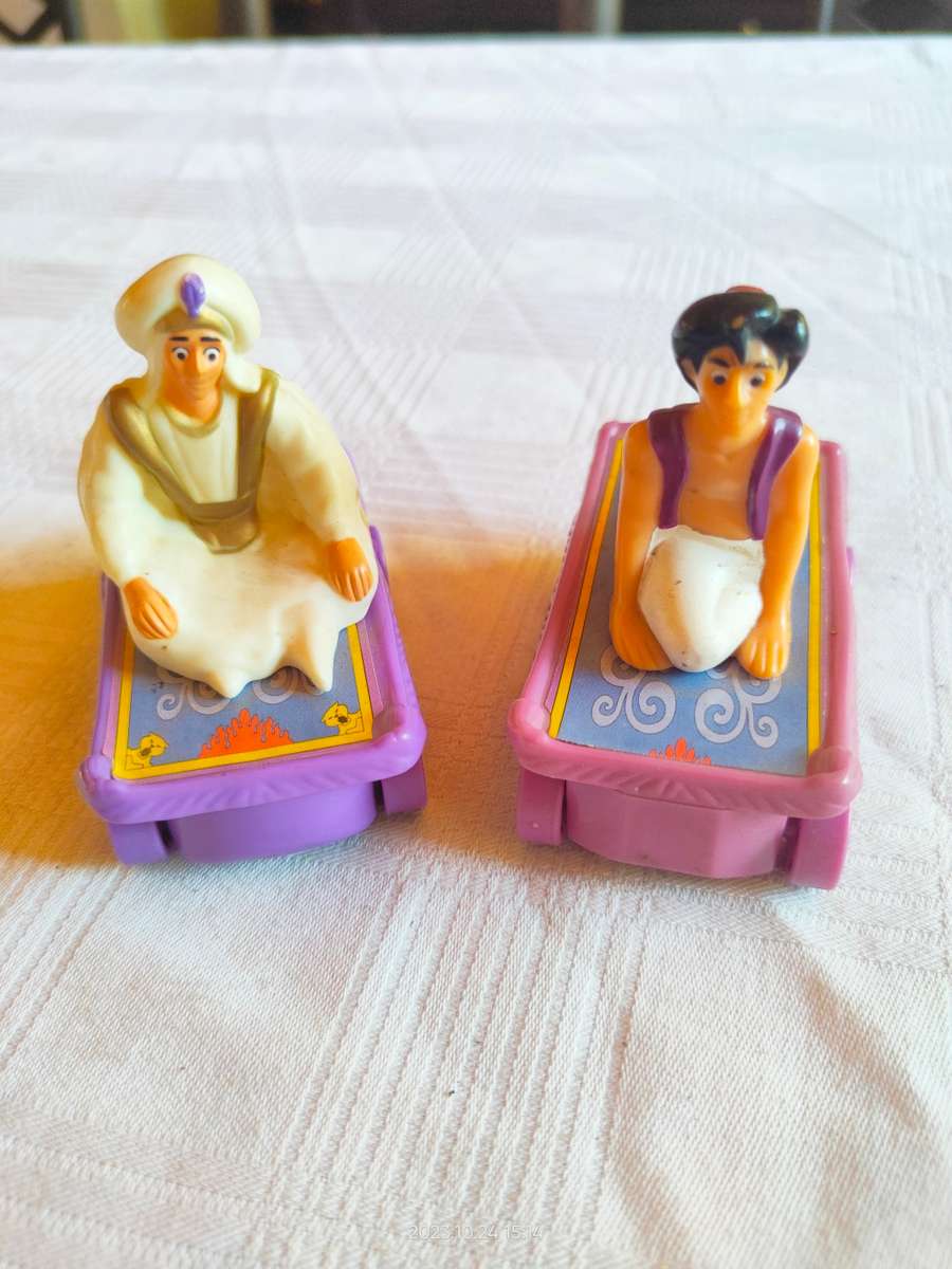 Two vintage Alladin McDonald`s toys