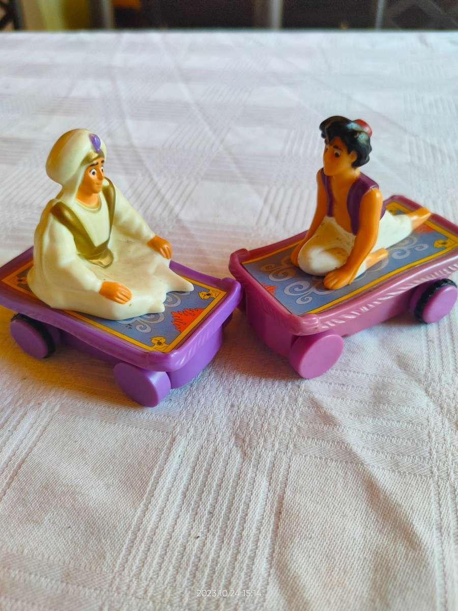 Two vintage Alladin McDonald`s toys